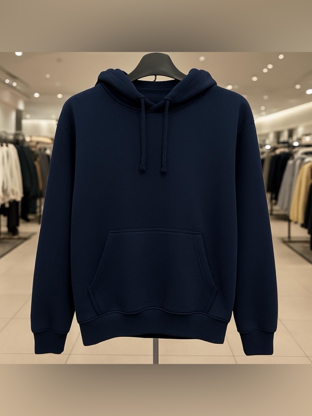 Twenty Two Oz Men's Navy Blue Hoodie